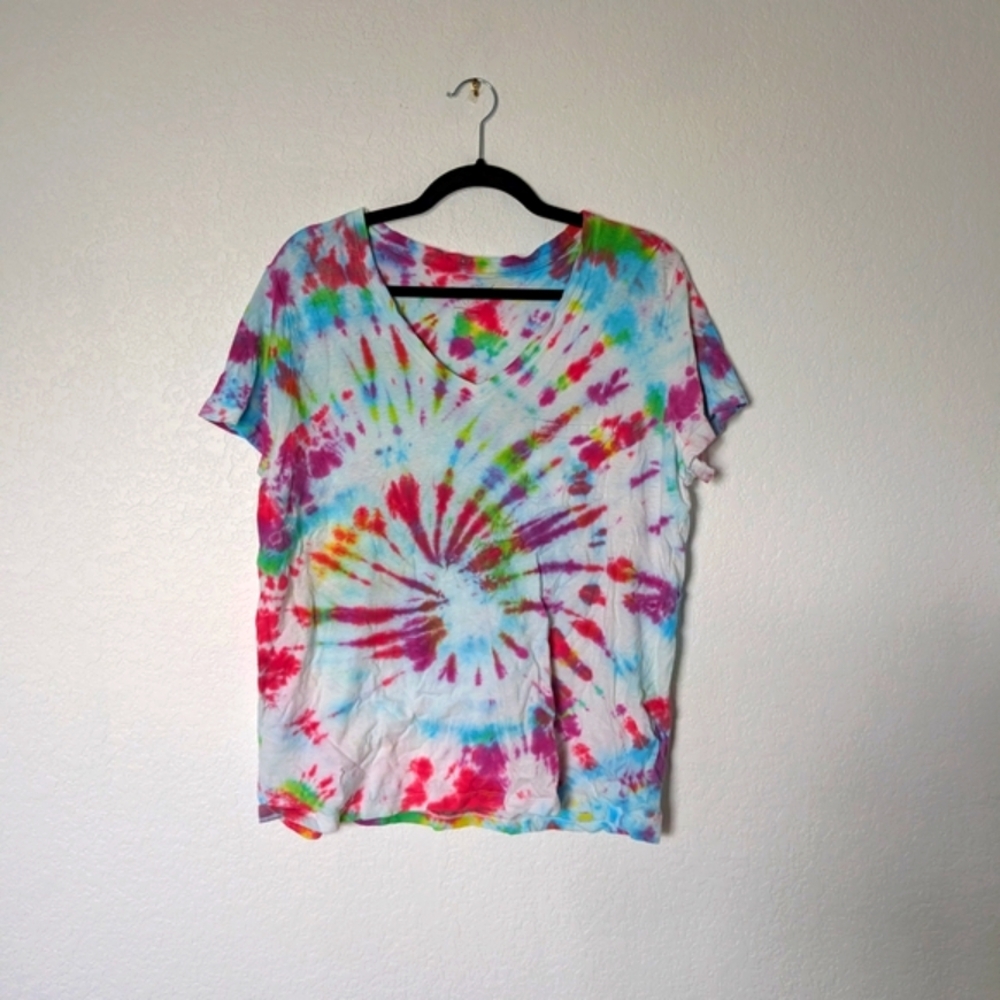 Universal Thread Multicolor Tie-Dye Short Sleeve Tee